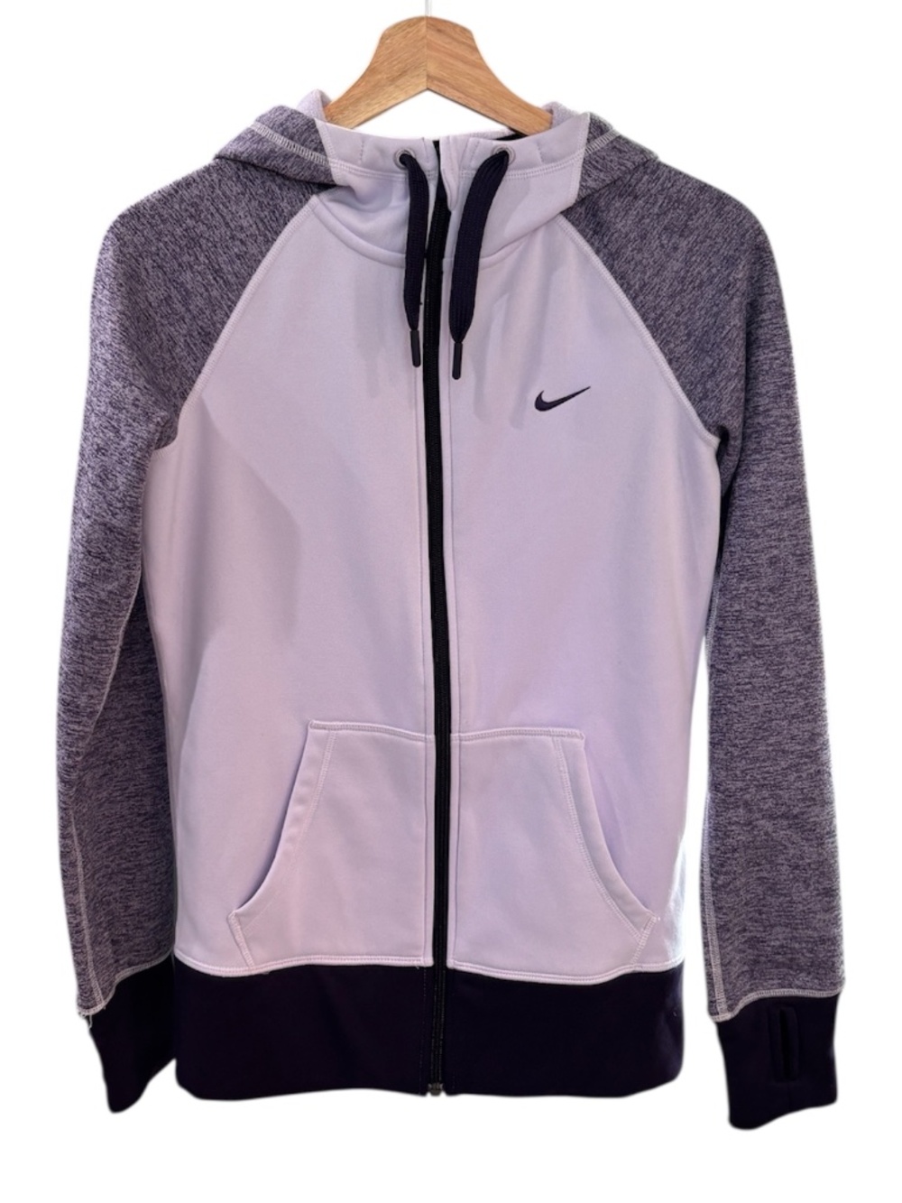 Nike Therma-Fit Full-Zip Hoodie - Purple & Lavender Size XS